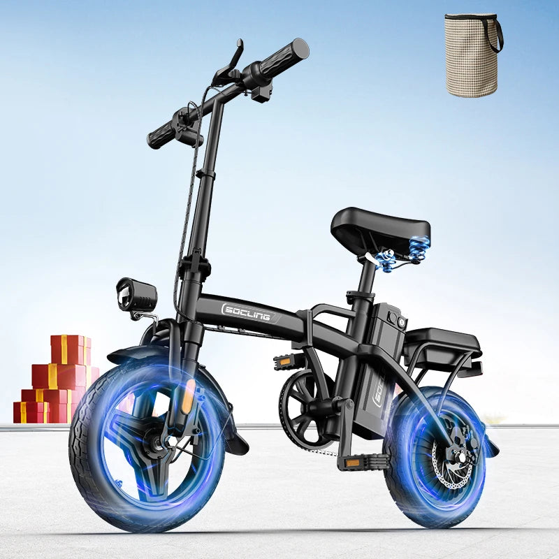 G11 Folding Electric Bike With Battery And Rear Disc Brakes