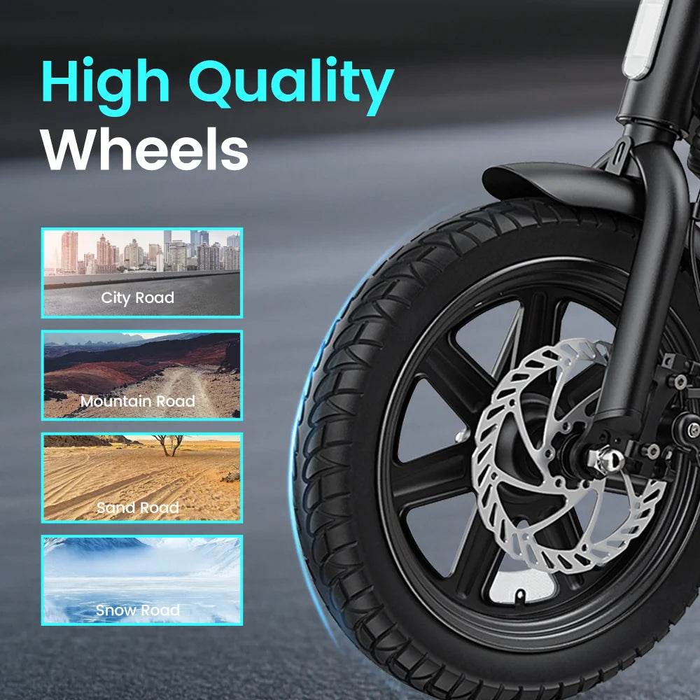 Dyu D3F Folding Electric Bike For Adults With Brushless Motor