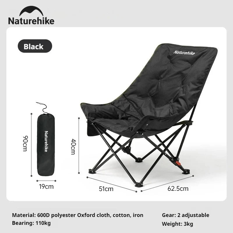 Naturehike High Back Moon Chair Camping Lounge Folding Portable Outdoor Seat