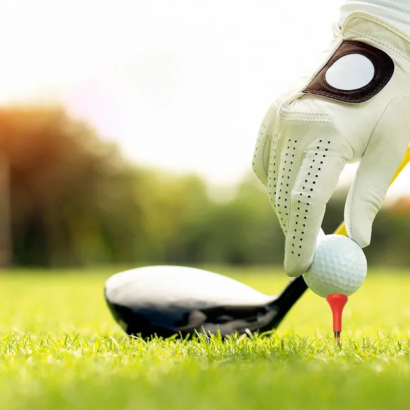 Unbreakable Golf Tees With Rubber Heads for Reduced Friction and Spin