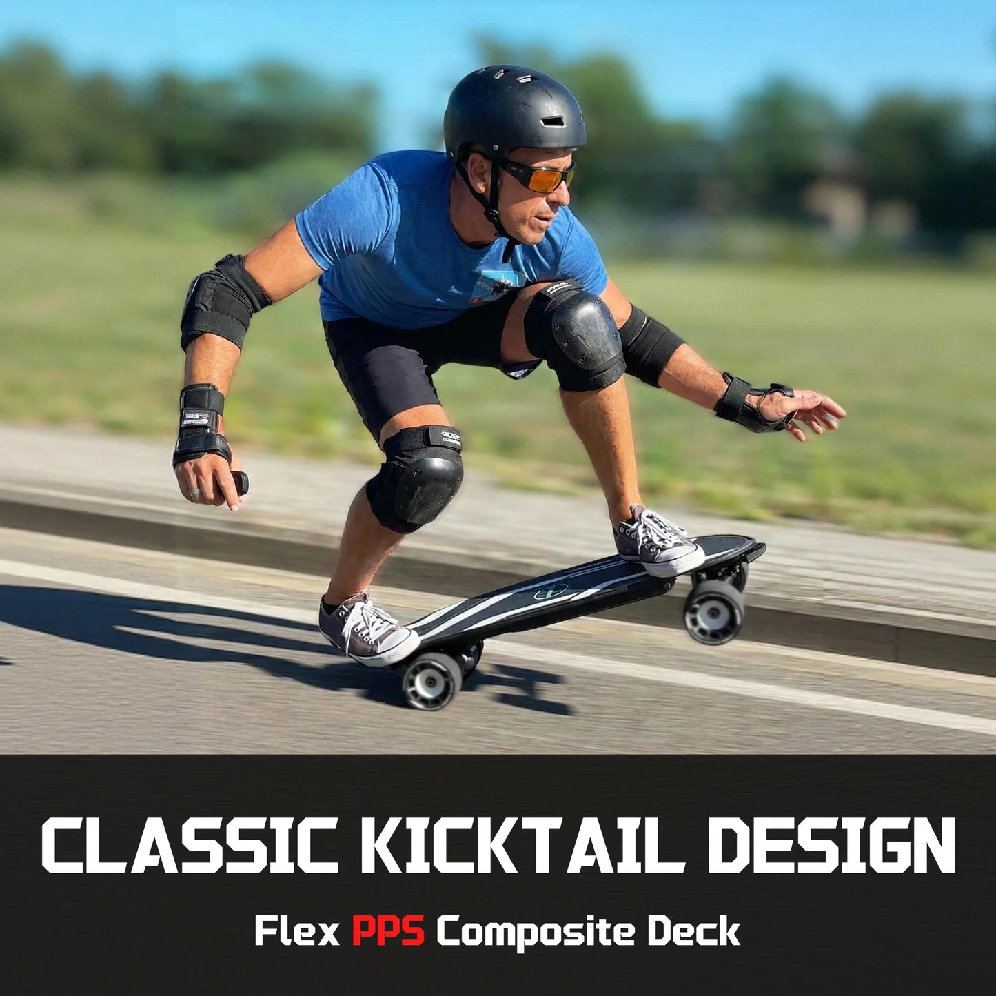 Maxfind Cyber Mini X Belt-Driven Portable Electric Skateboard RGB Lights