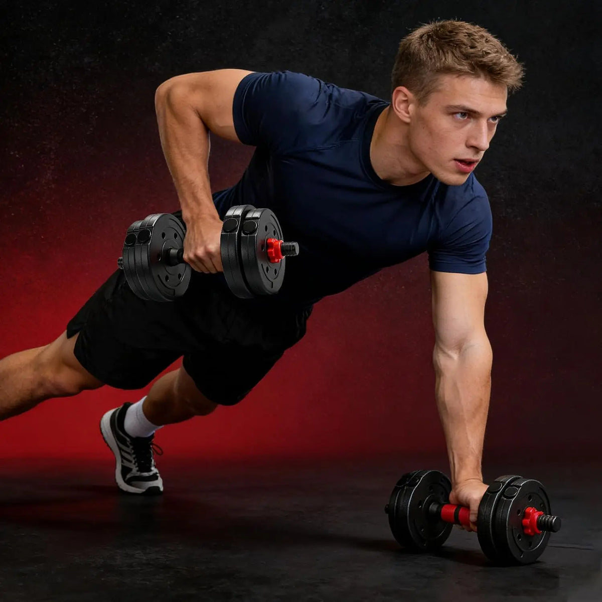 Adjustable Dumbbell and Barbell Set for Home Strength Training