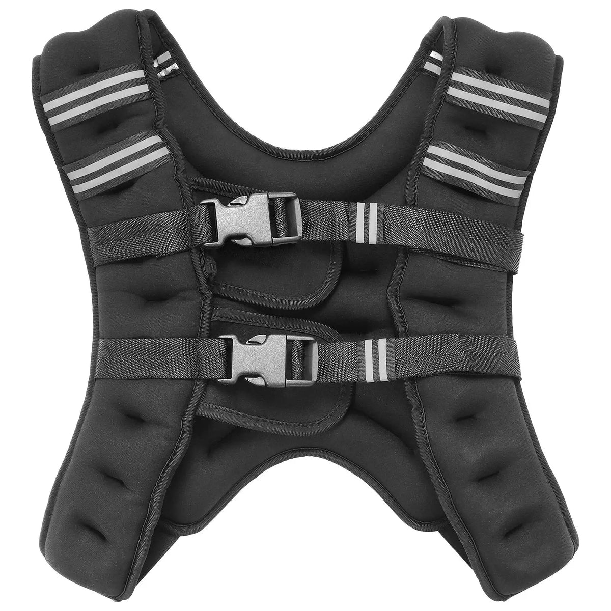 Adjustable Weighted Workout Vest With Reflective Stripes For Training