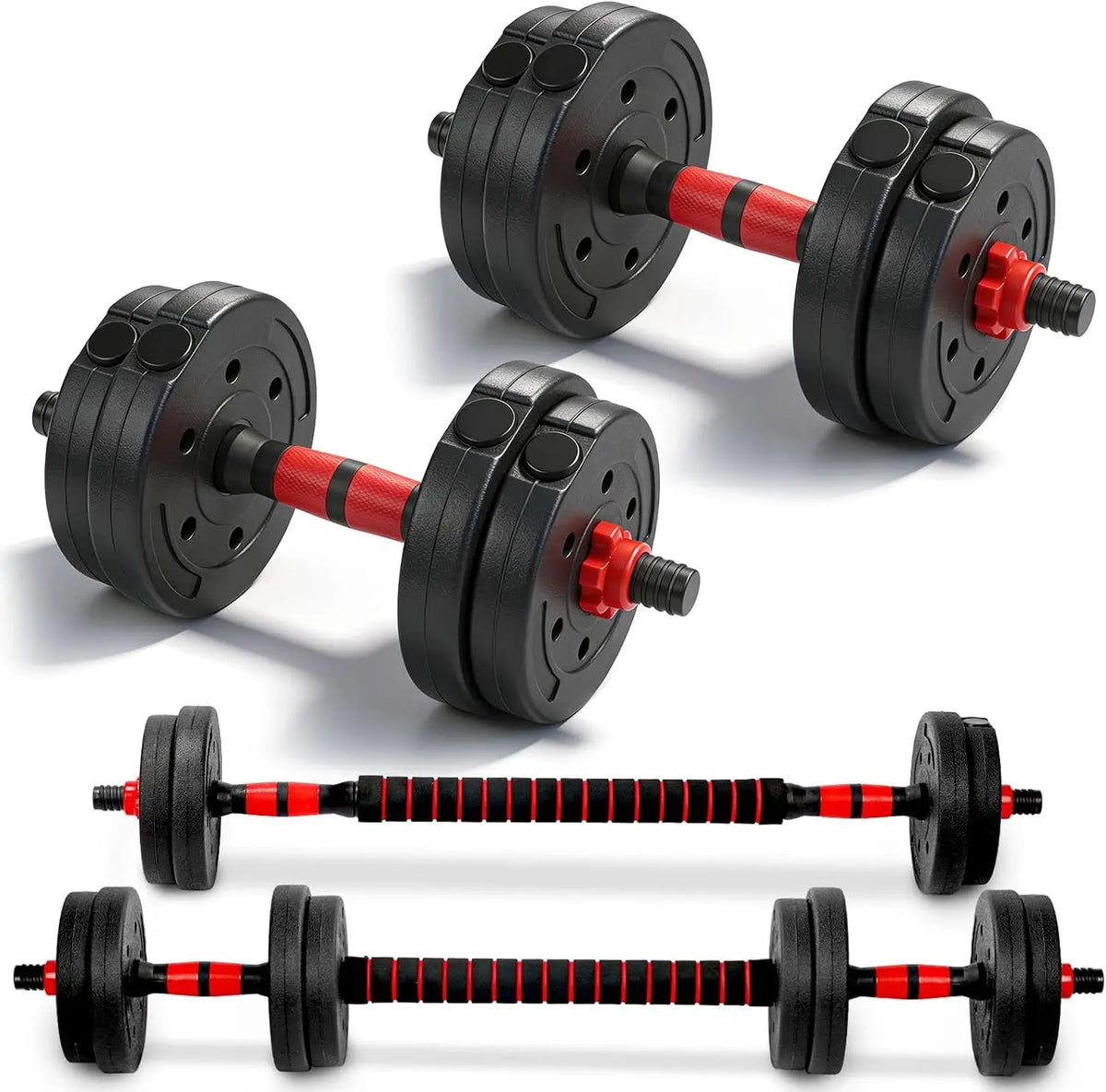 Adjustable Dumbbell and Barbell Set for Home Strength Training