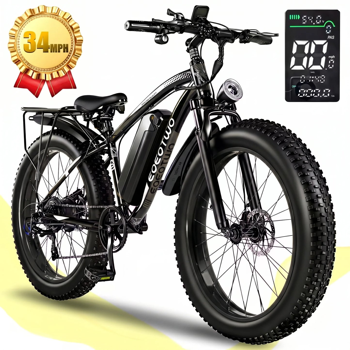 EOEOTWO Premium Electric Bicycle For Adults With Extended Range
