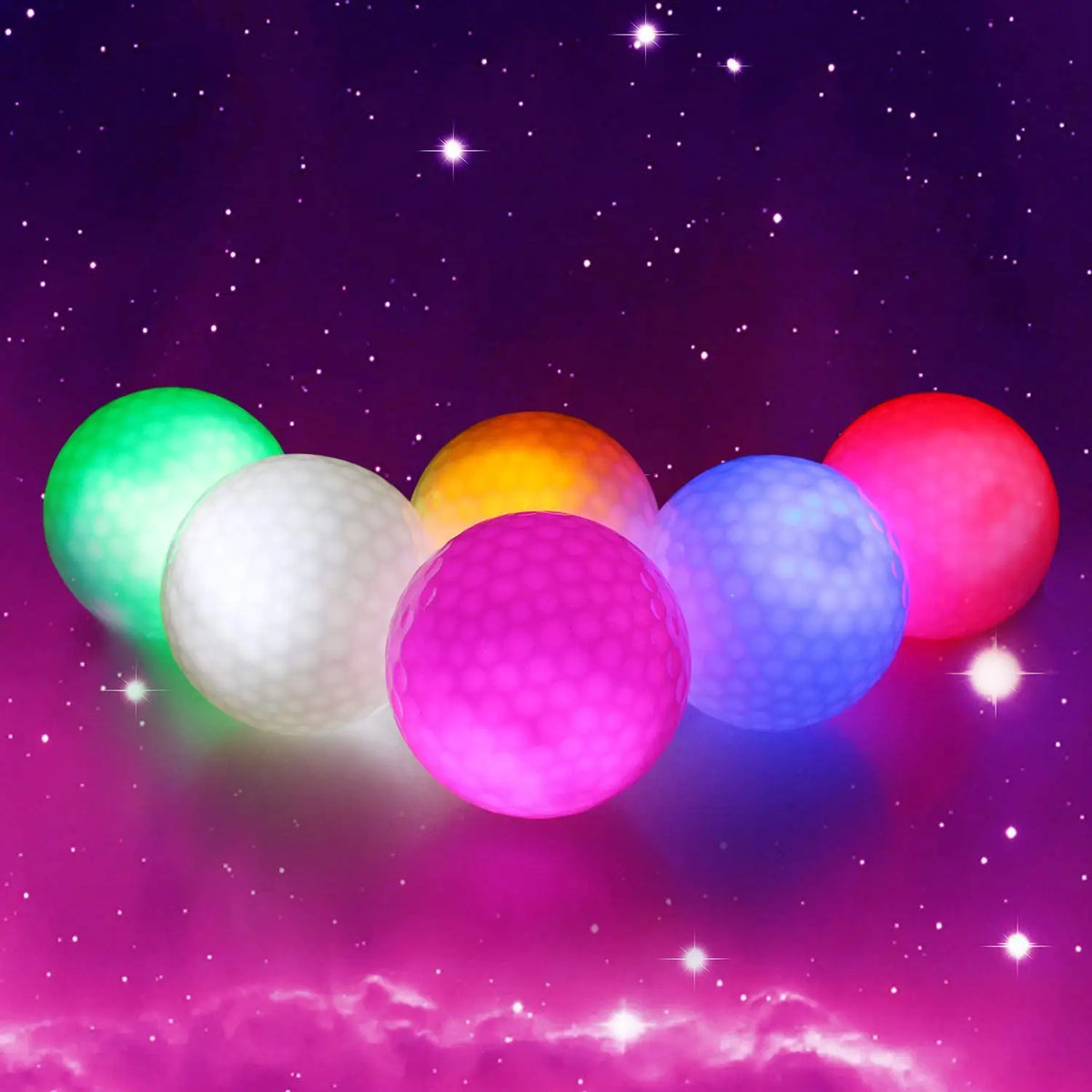 CRESTGOLF LED Night Glow Golf Ball for Evening Practice Lights