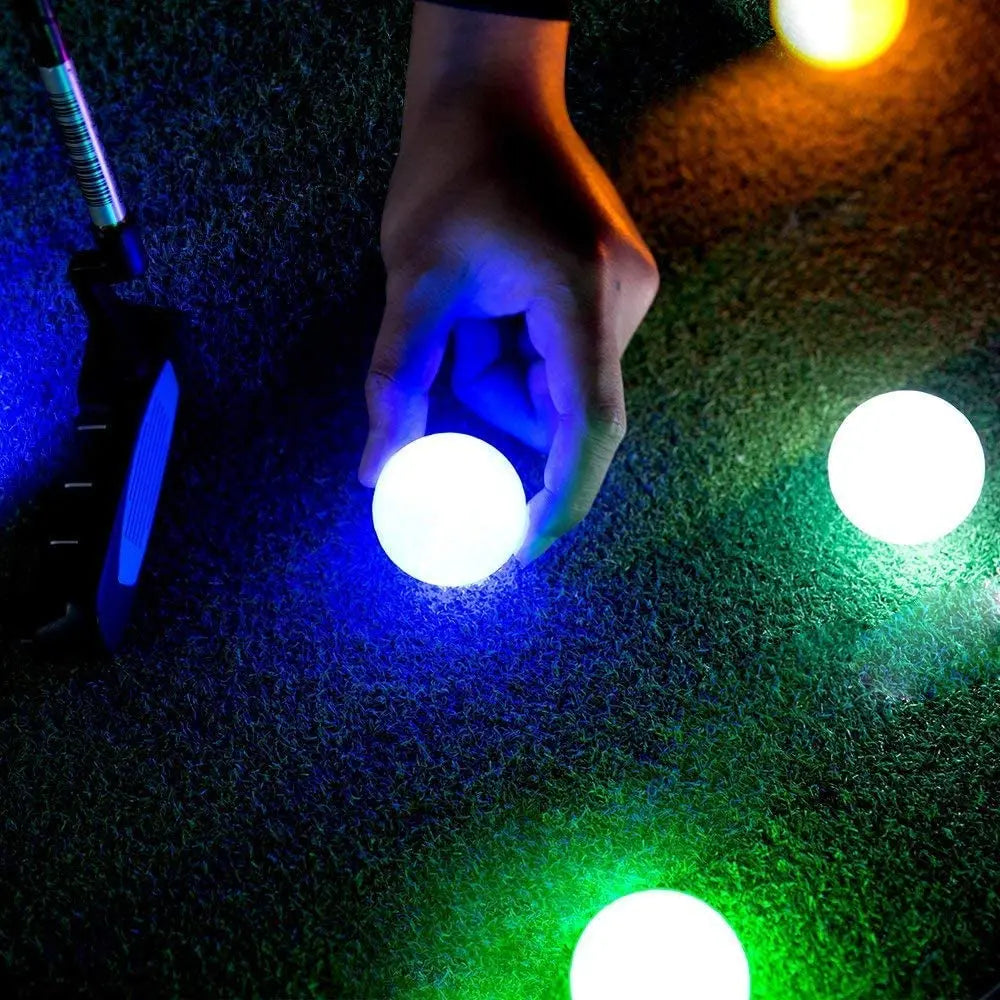 CRESTGOLF LED Night Glow Golf Ball for Evening Practice Lights