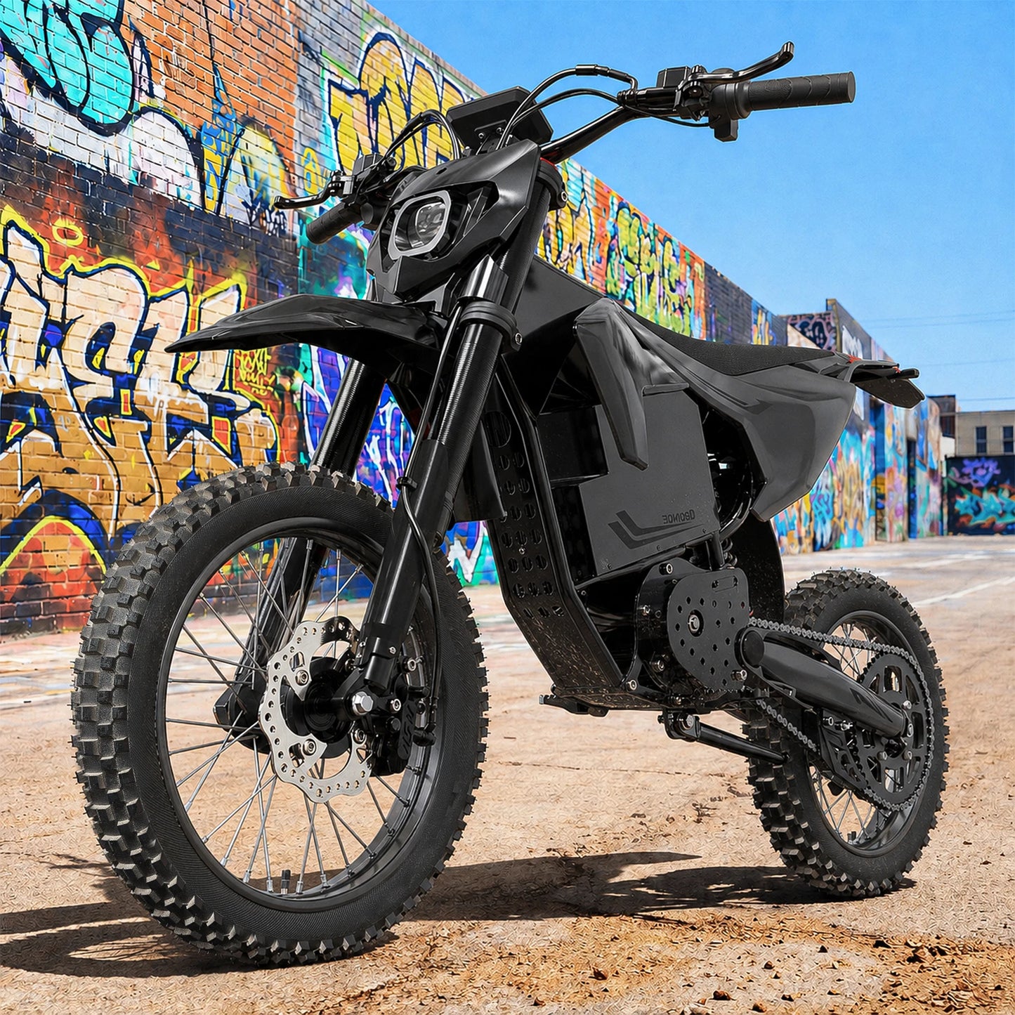 QRONGE X1 Spark Electric Dirt Bike Featuring Dual Suspension