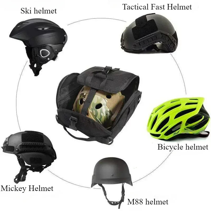 SMHXIANGQIANJIN Tactical Helmet Bag Multipurpose Molle Storage