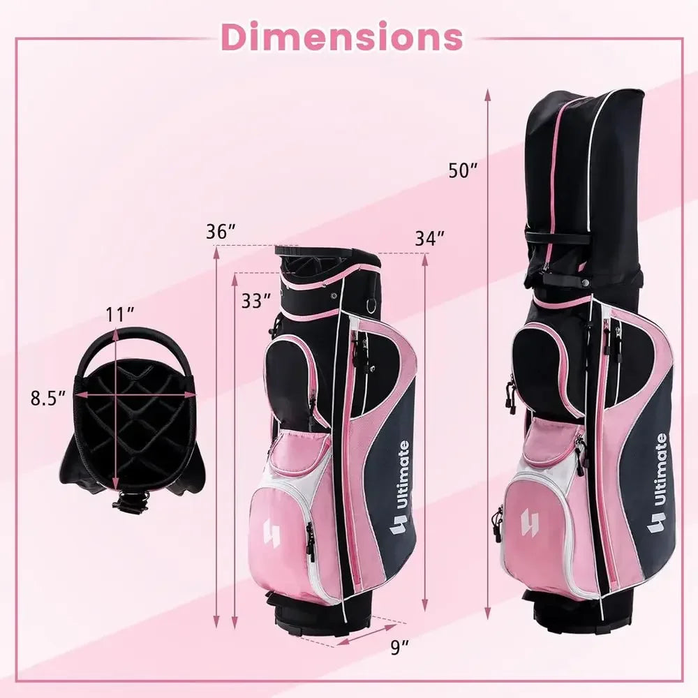 Ladies Golf Club Set With Driver Hybrid Irons And Putter