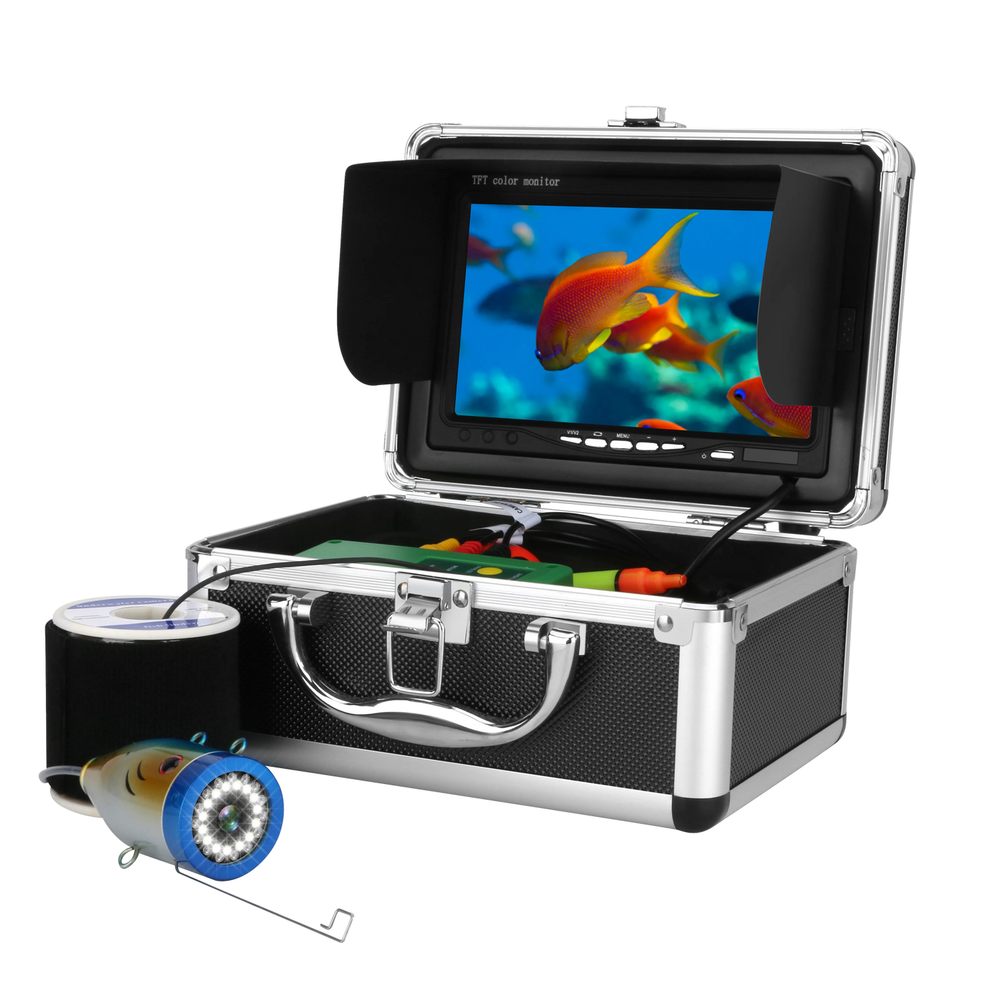 Mountainone Underwater Fishing Camera With Long Cable And LEDs