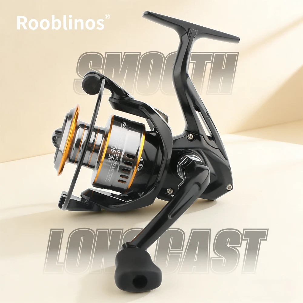 Rooblinos Ultralight Spinning Reel With Smooth Bearings And Strong Drag