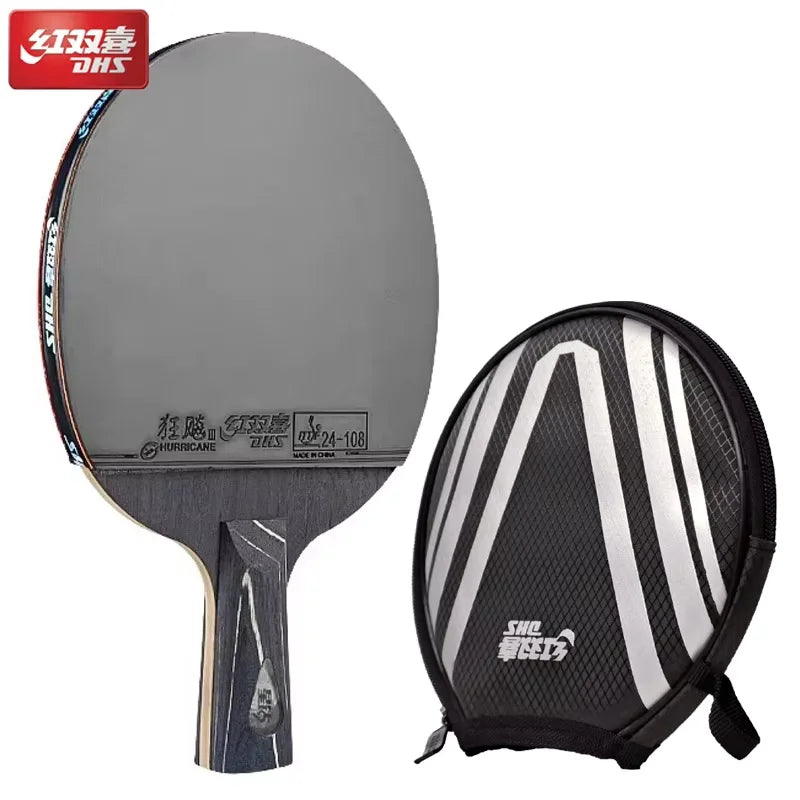 DHS Diamond 7-Ply Table Tennis Racket With Hurricane 3 Rubbers