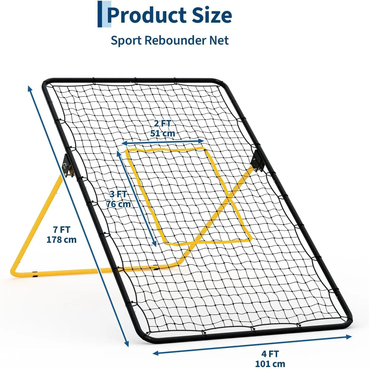 Tacleekii Volleyball Rebounder Net Adjustable Bounce Back Trainer