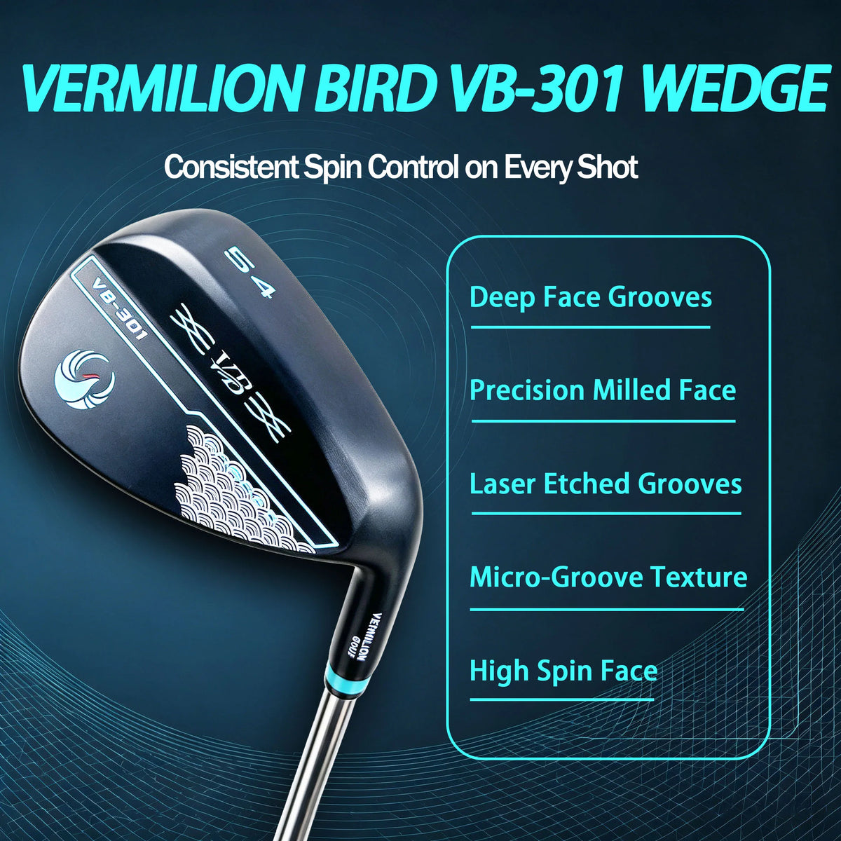 Vermilion Bird CNC Milled Golf Wedge For Precision Spin Control