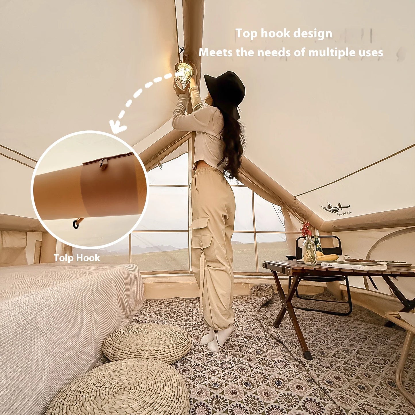 Pakicetus Inflatable Family Camping Tents For Adults