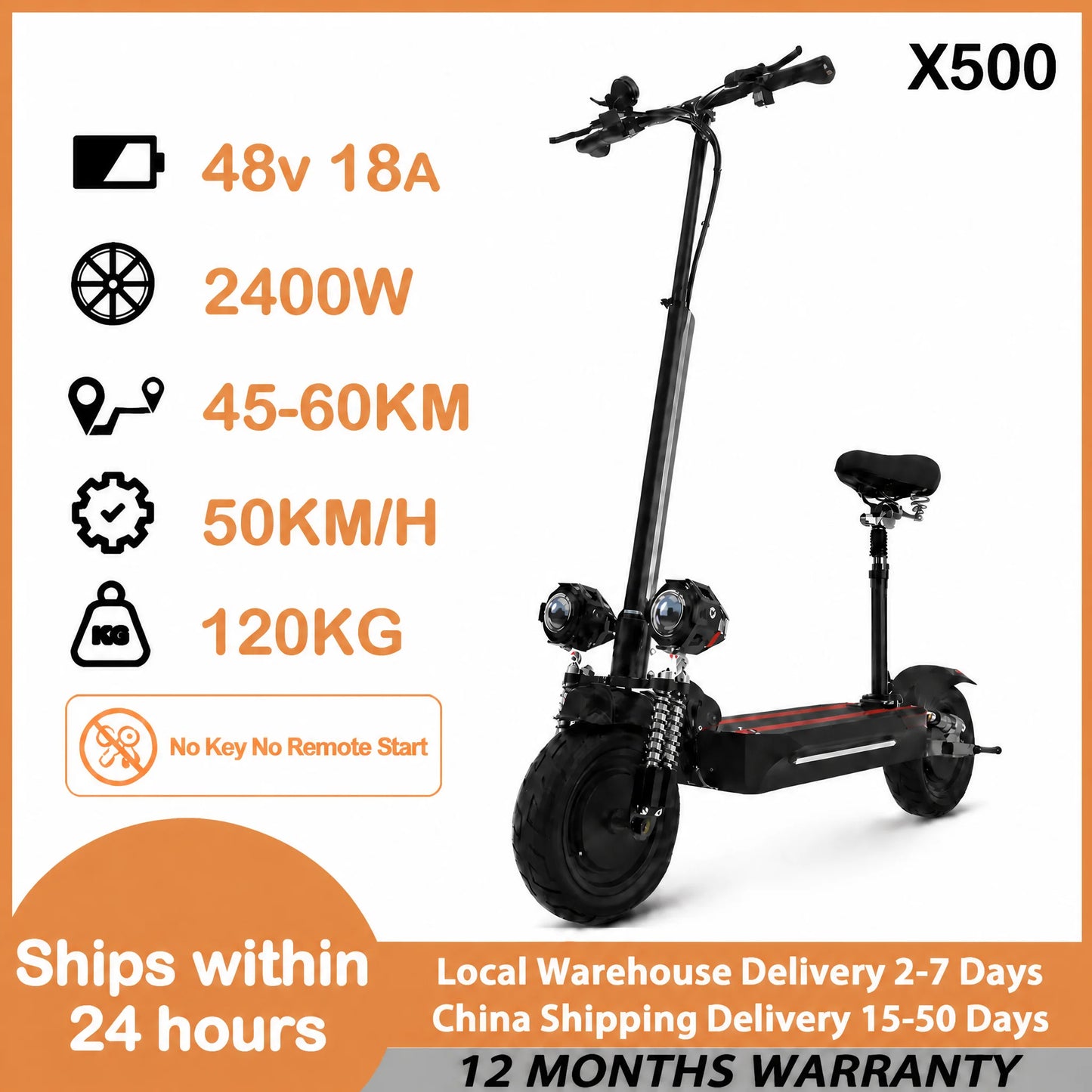 Dual Motor 6000W Folding Electric Scooter For Adults
