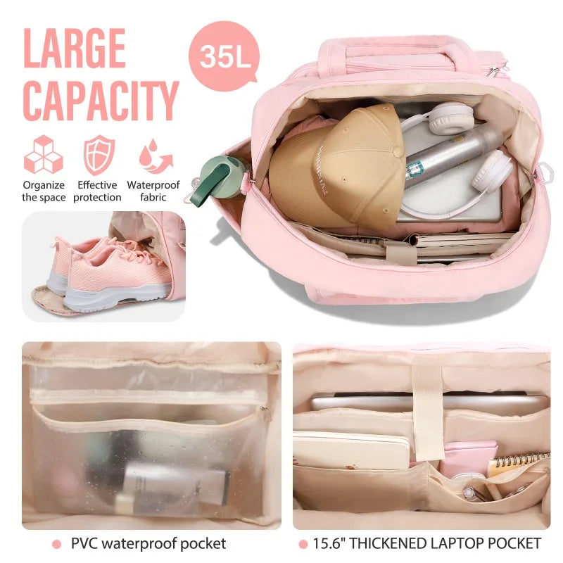Tennis Backpack With Shoe Compartment And Dual Racket Storage