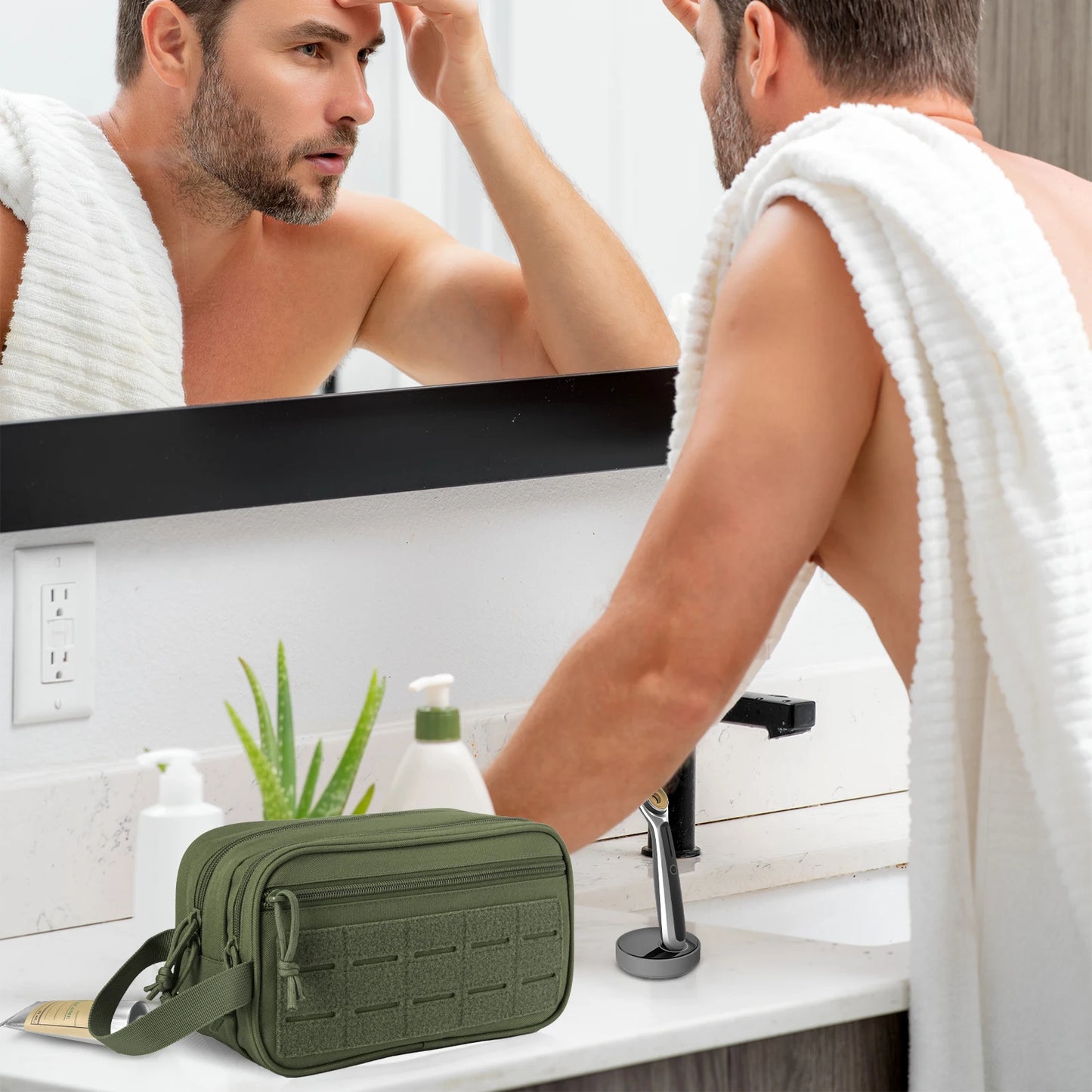 ReFire Gear Tactical Toiletry Bag Unisex Dopp Kit Molle