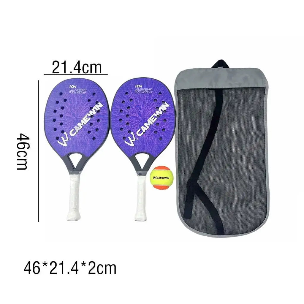 Portable Beach Tennis Rackets for Kids with Lightweight EVA Core