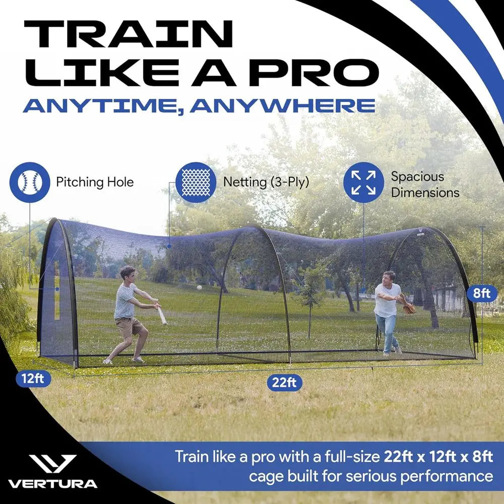 Durable Portable Baseball And Softball Batting Practice Net