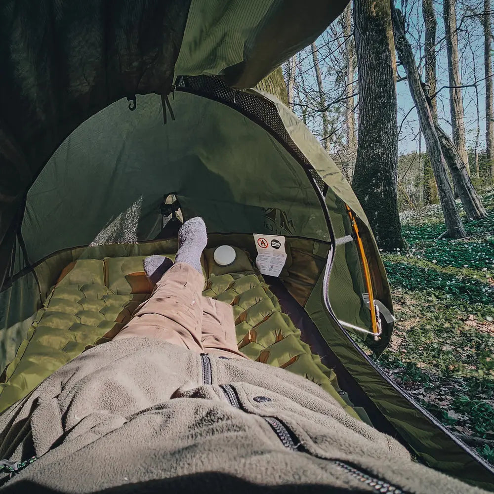 Night Cat Flat Lay Hammock Tent With Mosquito Net Rainfly