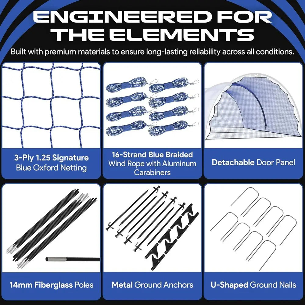 Durable Portable Baseball And Softball Batting Practice Net