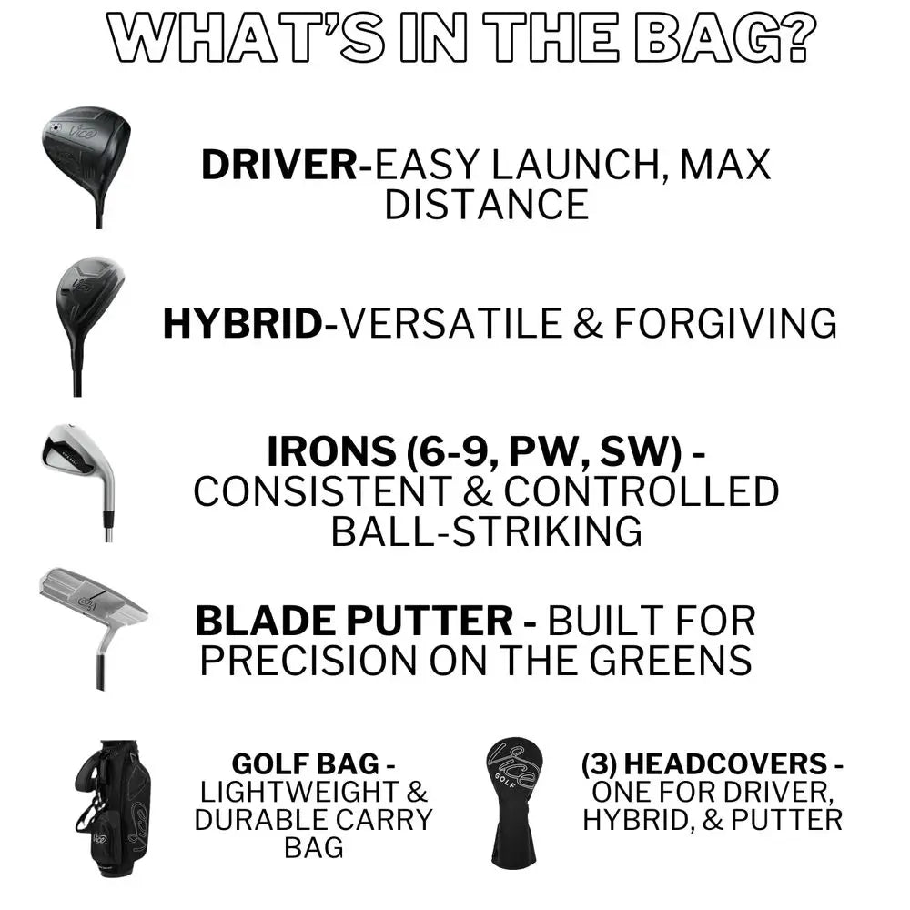 Boost Complete Golf Club Set for Men With Golf Bag
