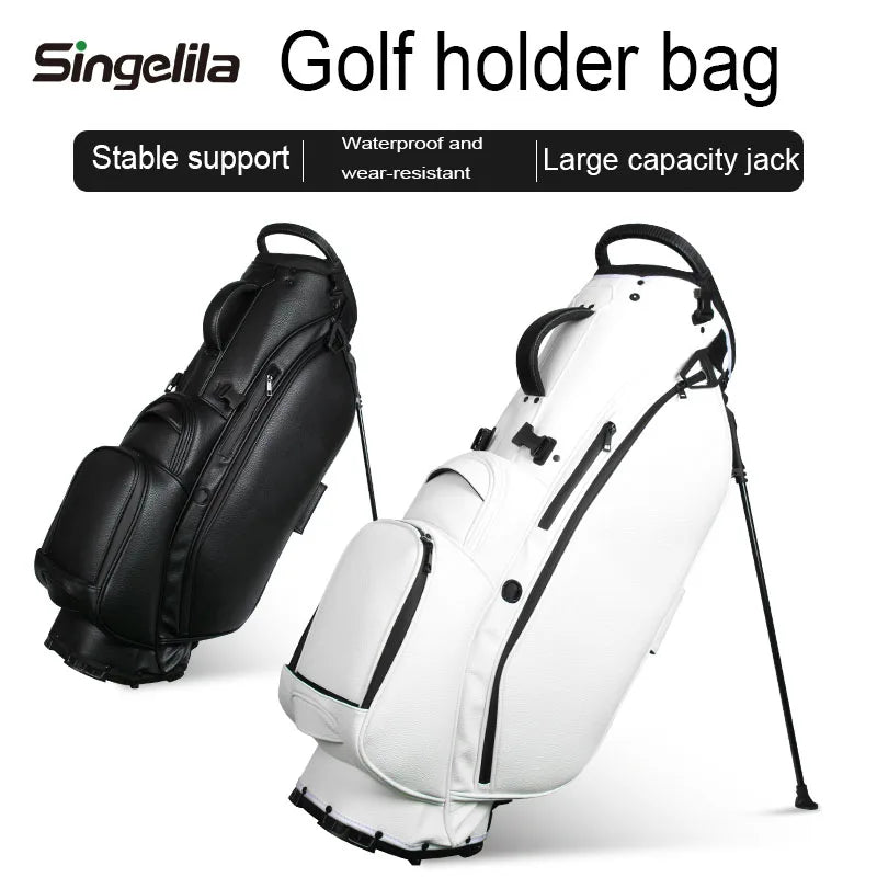 Singelila Lightweight PU Leather Multifunctional Golf Stand Bag