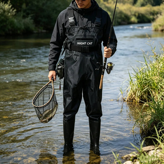 Night Cat Waterproof Fishing Chest Waders With Bootfoot