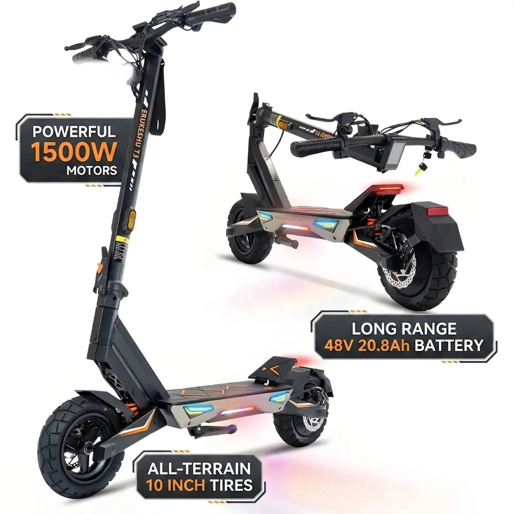 BIkydom 1500W Electric Scooter For Adults With Folding Design