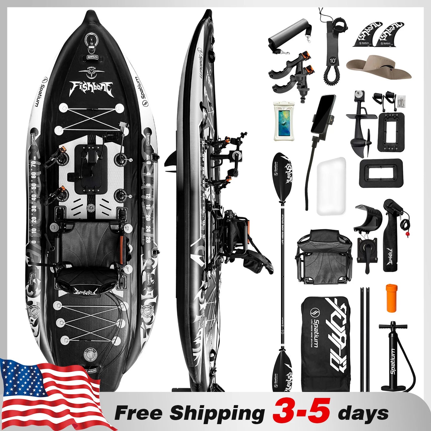 Spatium Pedal Drive Kayak Power System Sit On Top Fishing