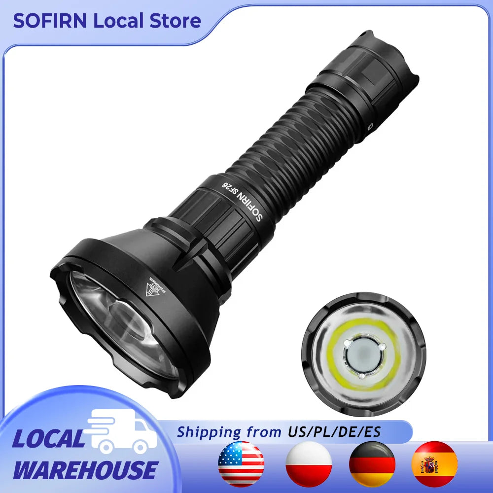 Sofirn SF26 21700 LED Flashlight 2000lm SFT40 Tactical Torch