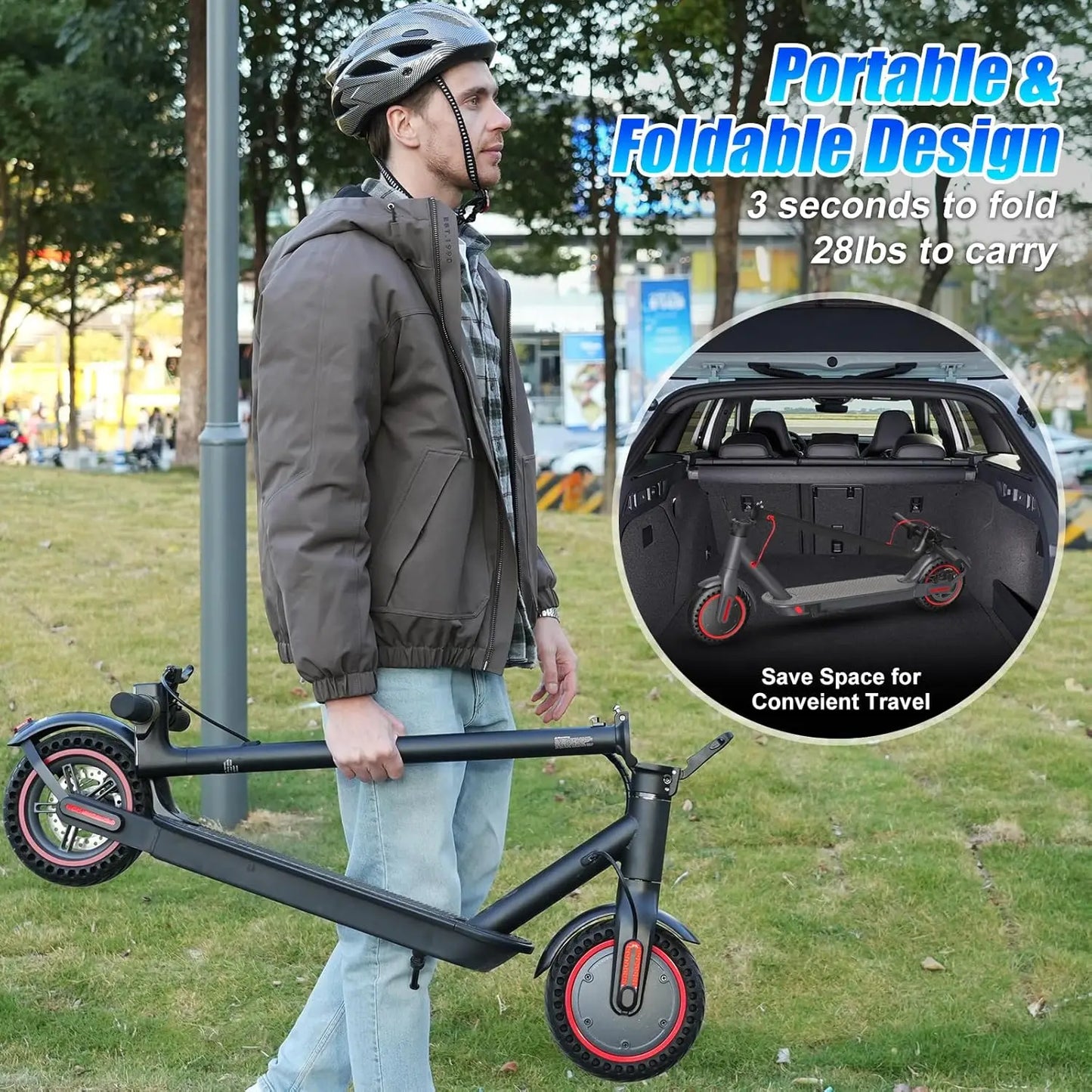 OBX Foldable Electric Scooter With 350W Motor And App Control