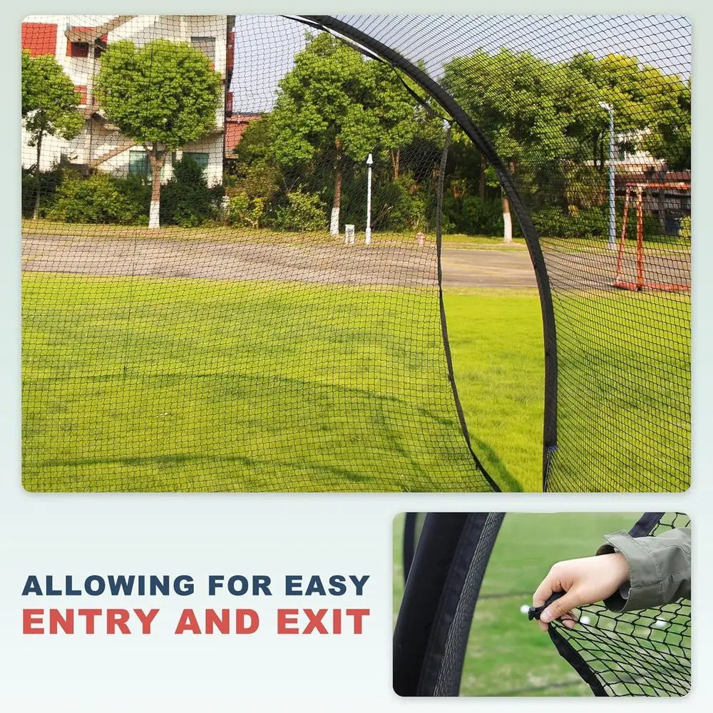 Premium Outdoor Baseball Batting Cage With Durable Rebound Net