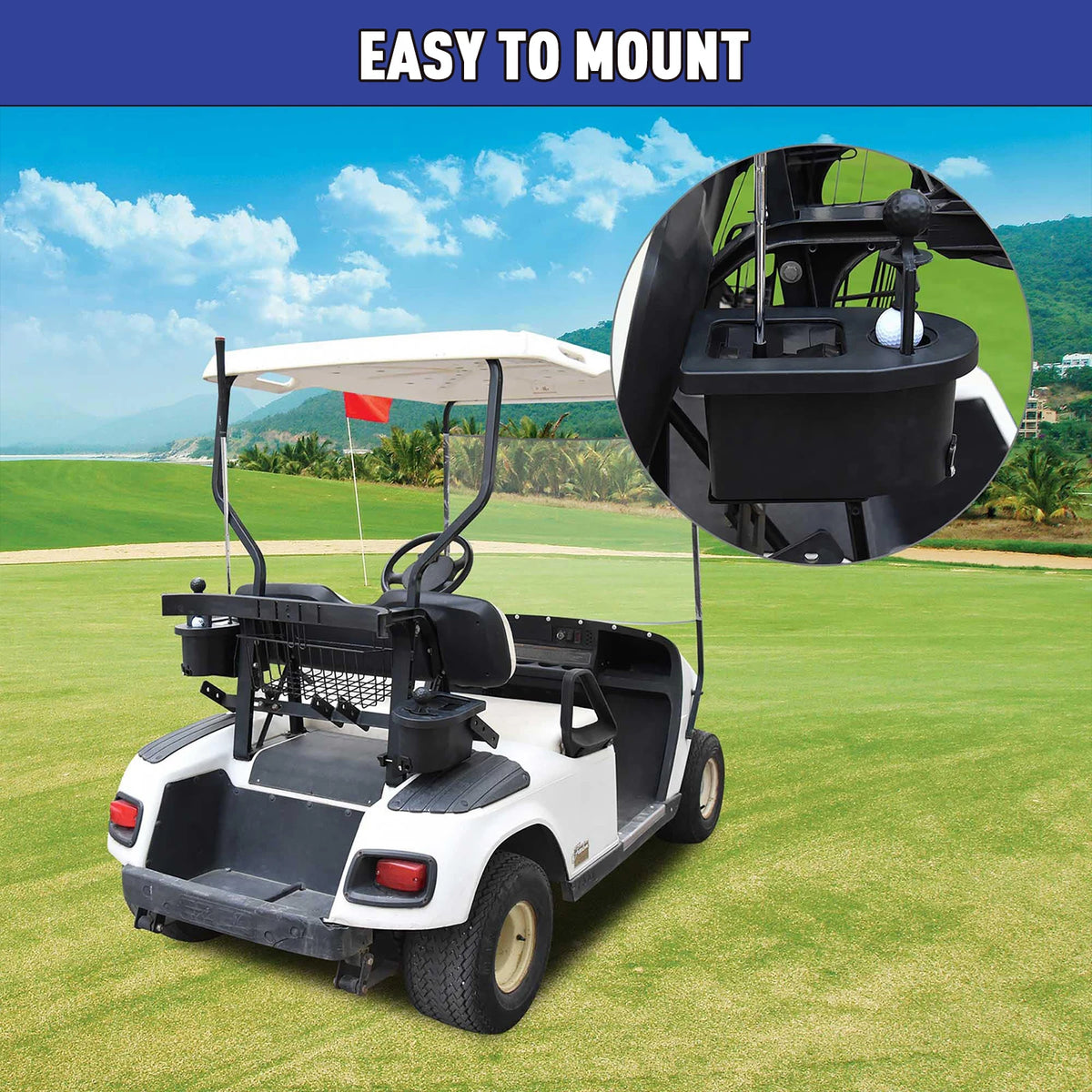 ATUOTIN Golf Ball And Club Cleaner Washer For Golf Carts