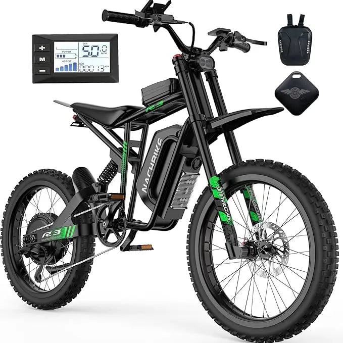 Nachbike R3 6000W Electric Dirt Bike 50 MPH 60V 25Ah