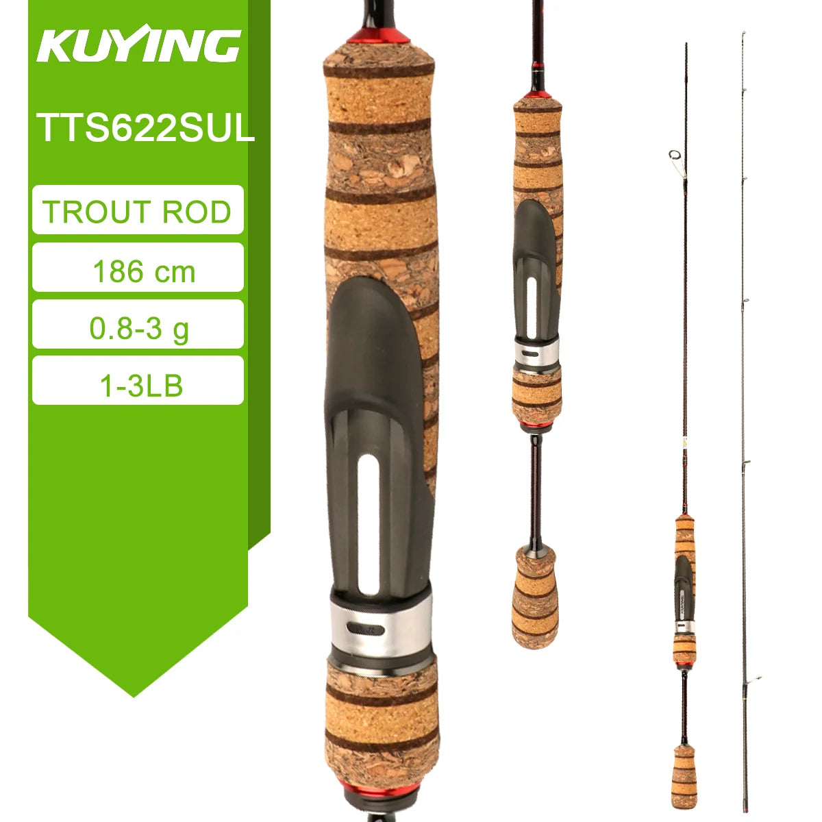 Kuying Teton Carbon Spinning Casting Fishing Lure Rod Fuji Parts