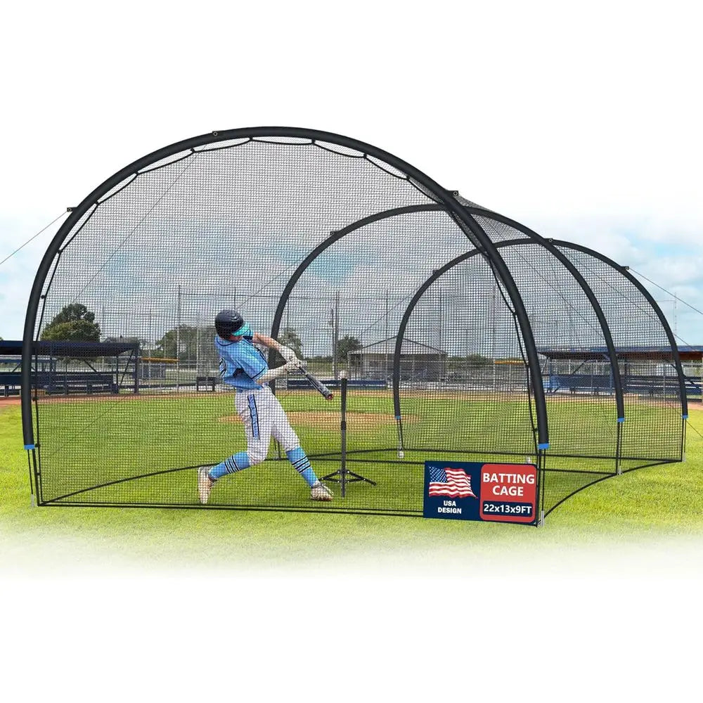 Premium Outdoor Baseball Batting Cage With Durable Rebound Net