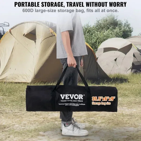 Portable Volleyball And Badminton Net Set With Adjustable Steel Poles