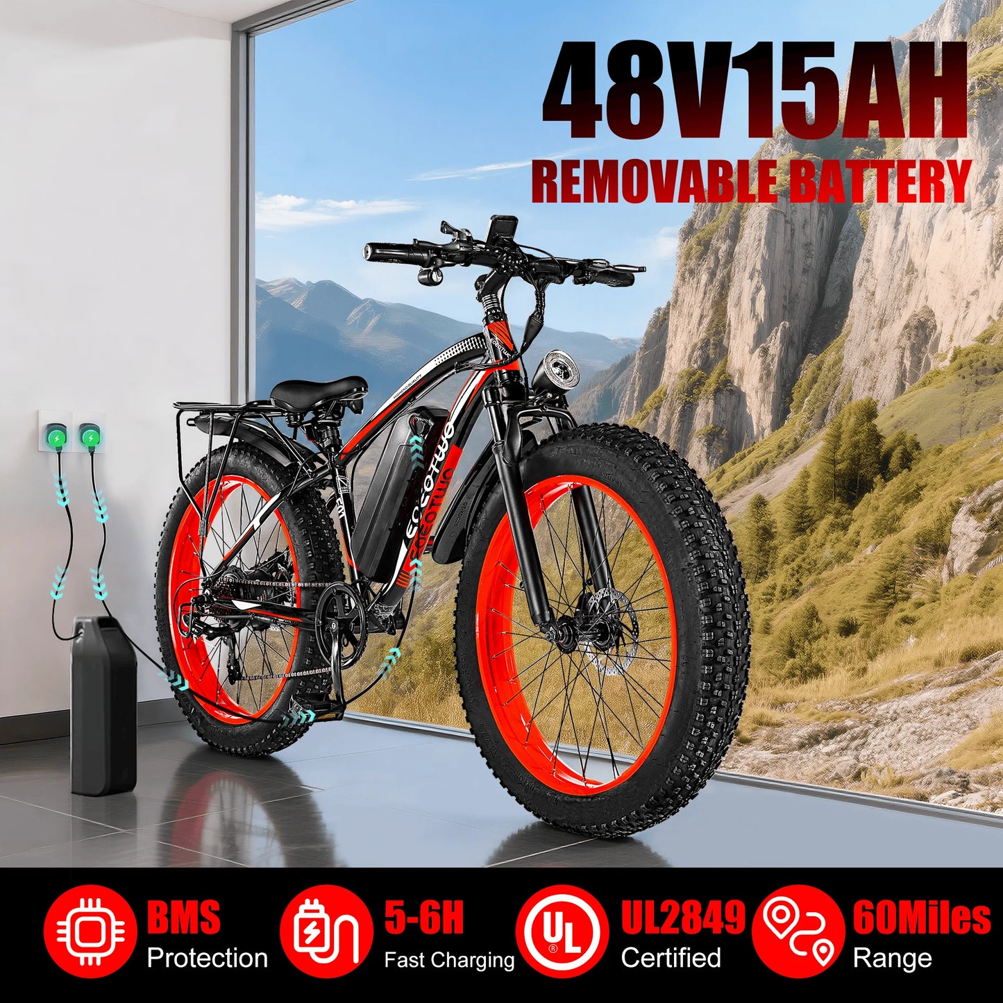 EOEOTWO Premium Electric Bicycle For Adults With Extended Range