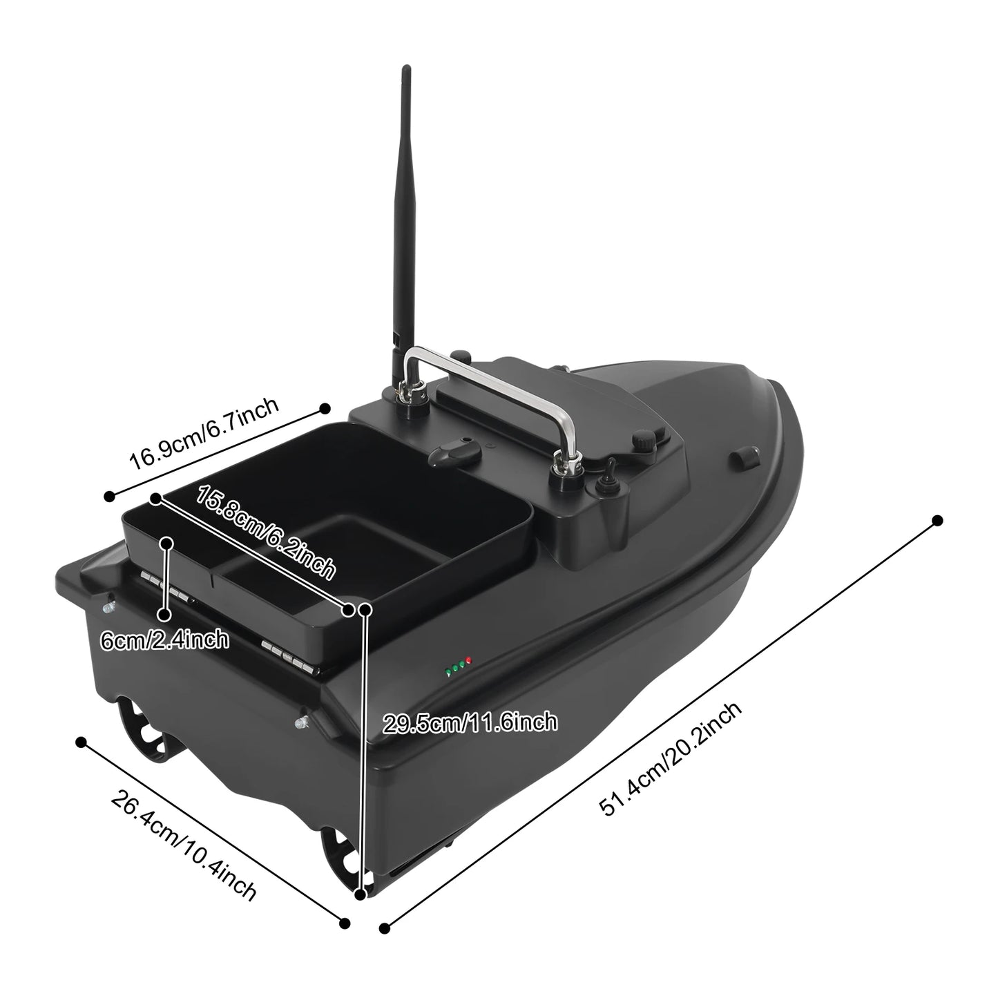 Remote Control High Speed Fishing Bait Boat For Pool Lake