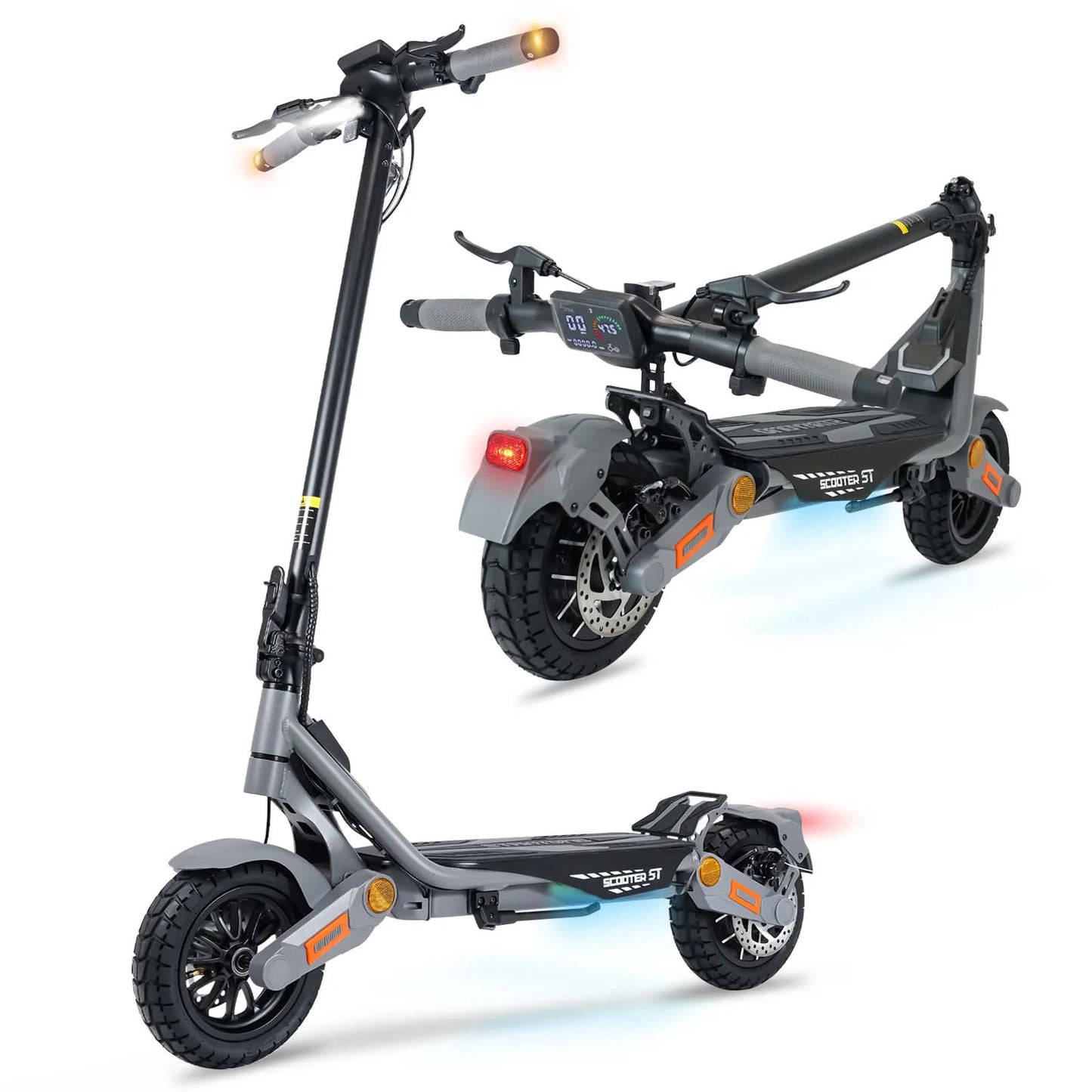 BIkydom Electric Scooter 1200W 48V Foldable With Disc Brakes