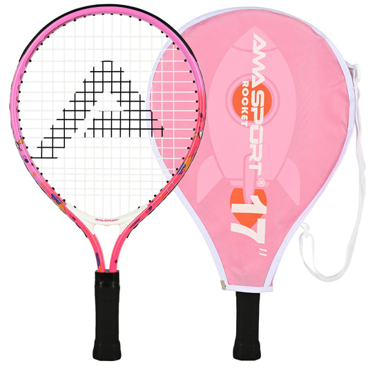 AMA SPORT Pre-Strung Lightweight Junior Tennis Racket With Bag