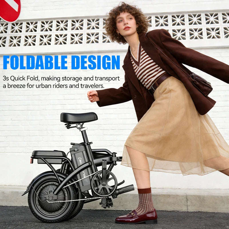 SOCLING G11 Foldable Electric Commuter Bike With Removable Battery