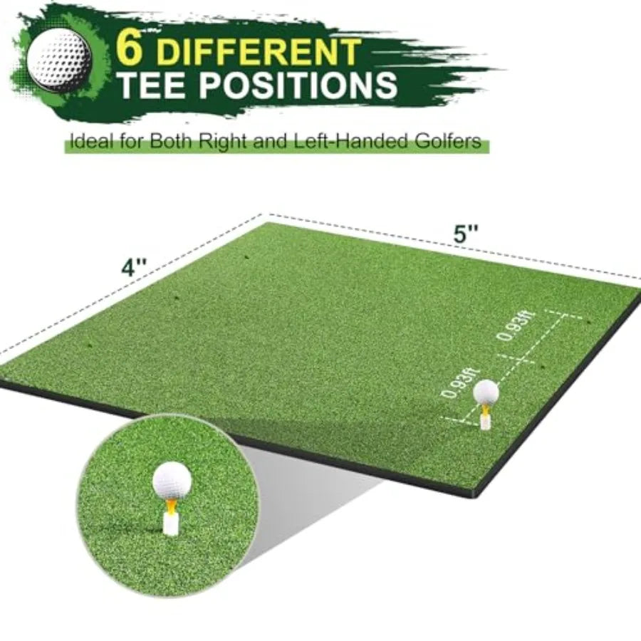 Golf Practice Turf Mat with Balls for Indoor Outdoor Training