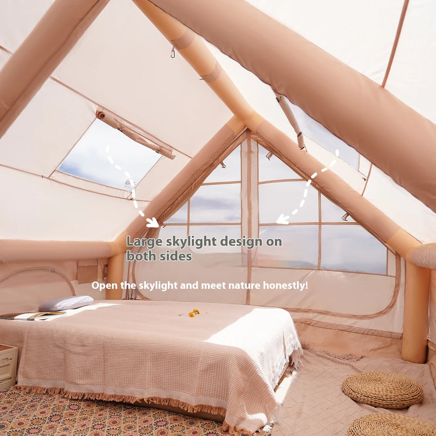 Pakicetus Inflatable Family Camping Tents For Adults