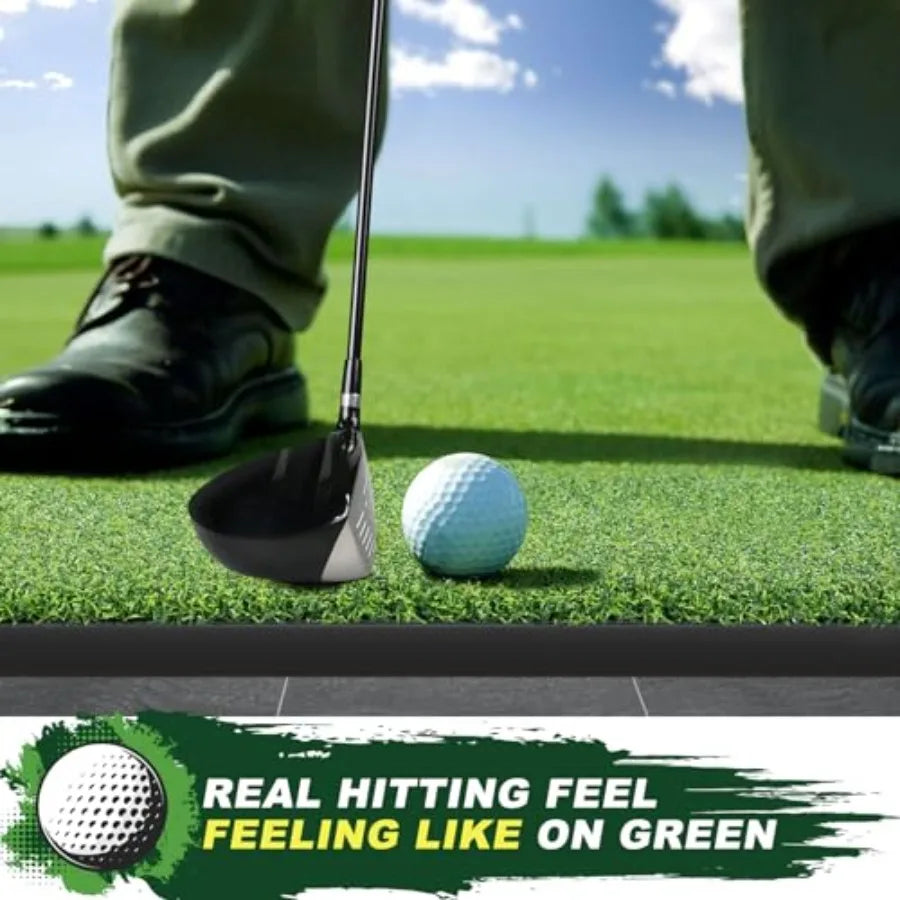 Golf Practice Turf Mat with Balls for Indoor Outdoor Training
