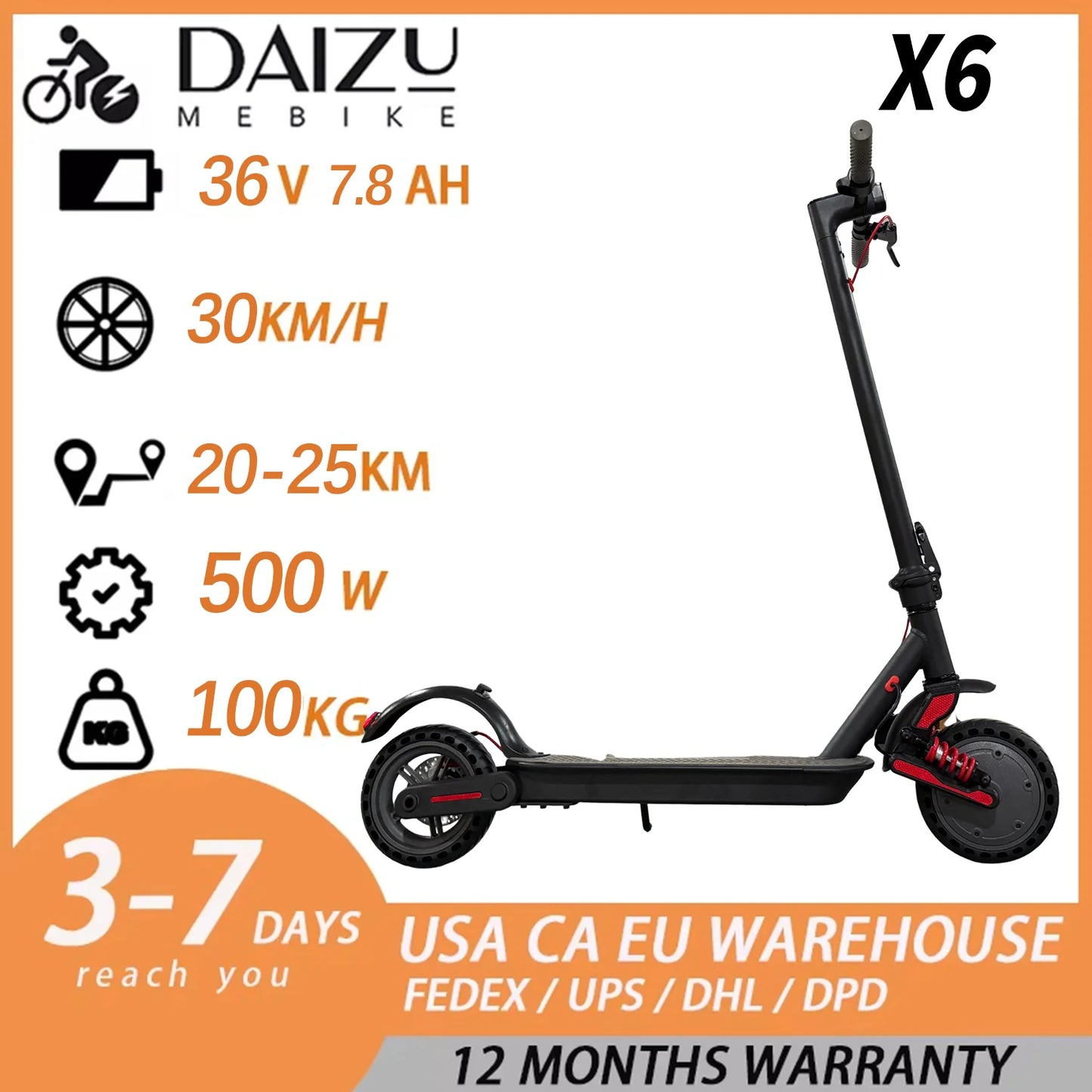 Dual Motor 6000W Folding Electric Scooter For Adults