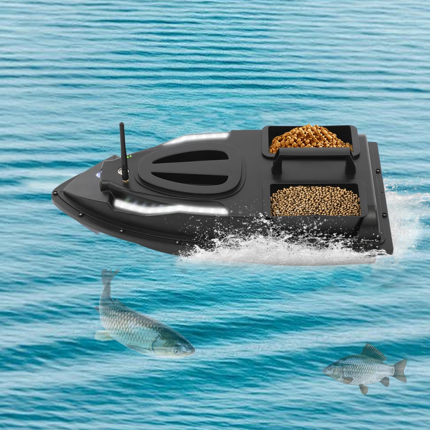Remote Control High Speed Fishing Bait Boat For Pool Lake